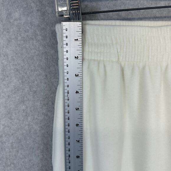 Signature By Northern Isles Sweatpants Womens Medium White Cotton Blend Pull On - Picture 10 of 11